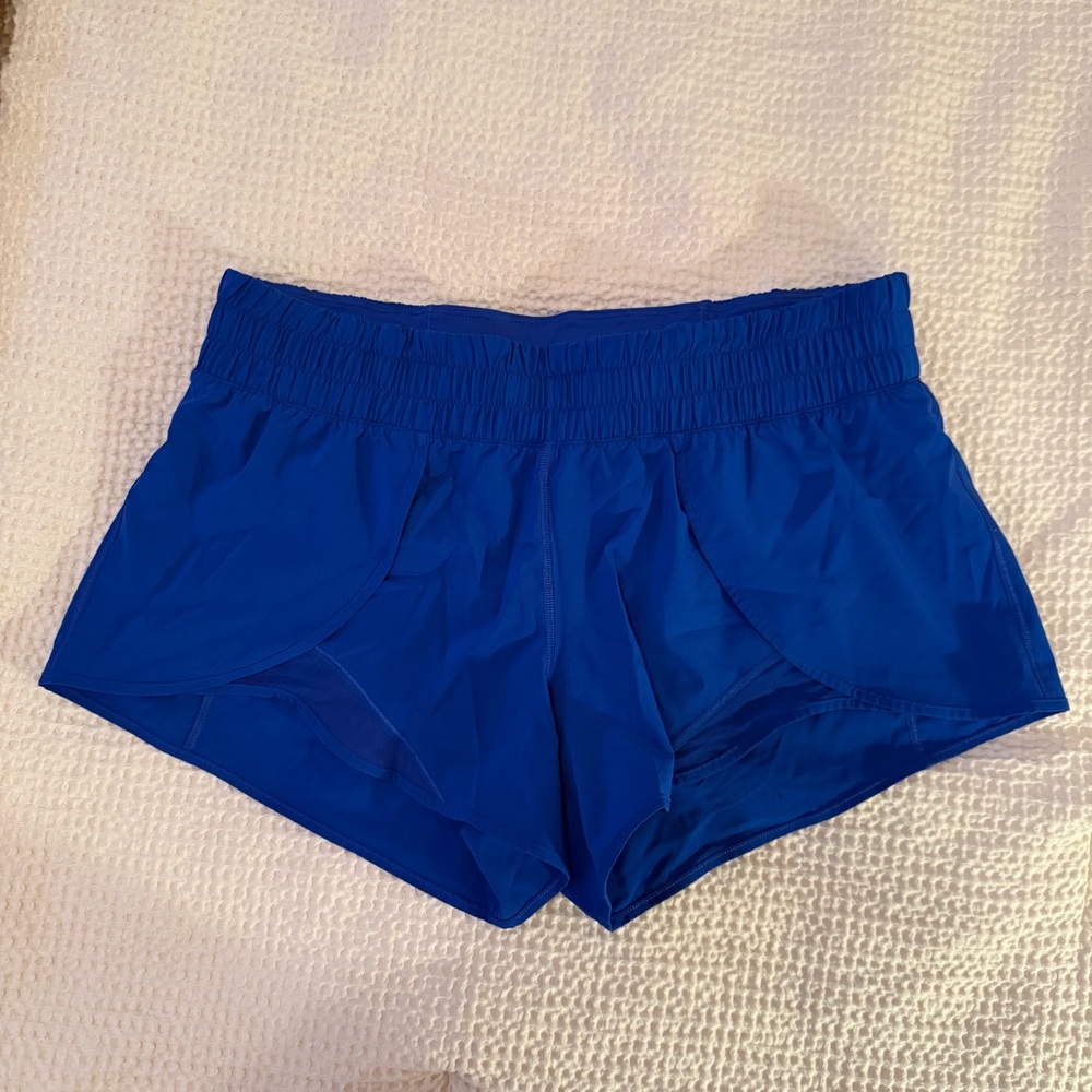 Lululemon Athletica Blue Athletic Shorts Lightweight Moisture-Wicking